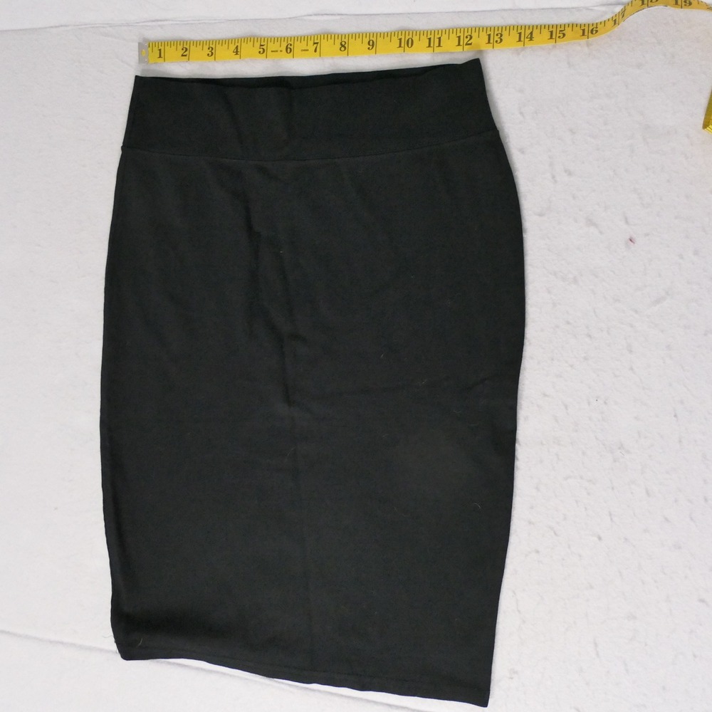Sweet Womens Pencil Skirt M Black Minimalist Bodycon Office Career Made in USA